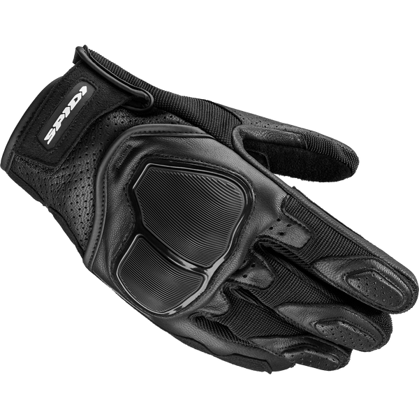 Spidi Mc-Handskar NKD Svart med ergonomisk design, perforerat läder och skyddande paneler för säkerhet och komfort vid motorcykelkörning.