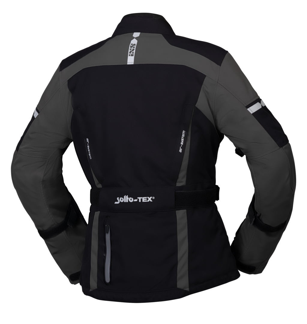 Ixs Lady Textile MC -Jacket Pacora -st nero /grigio