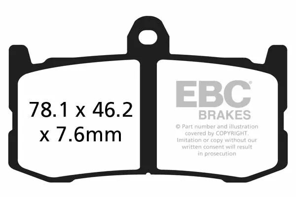 EBC Brake Pad Pad GPFA Sinter Race GPFAX491HH