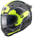 Arai helmet quantic face fluorine yellow