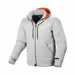 Macna Kevlar MC-Hoodie District Grigio chiaro