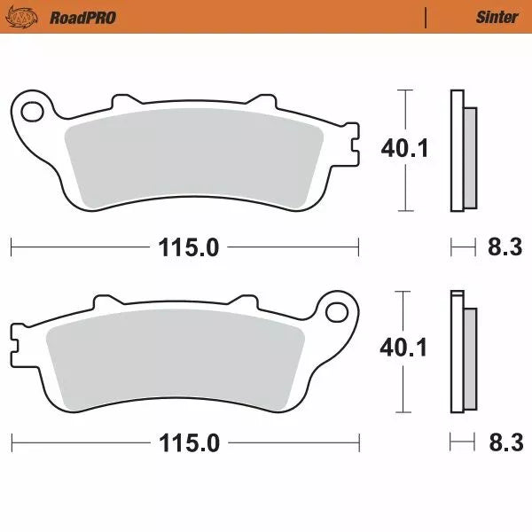 Moto-master Brake Pad Pad Sinter Front 405101