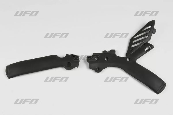 UFO Frame Guards KTM 07-10 BLK KT04001#001