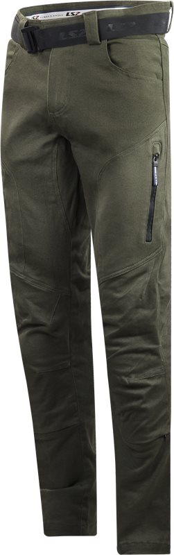 Pantaloni ls2 uomini dritti oliva verde