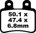 Brake pad freno EBC SFA Org Scooter SFA350