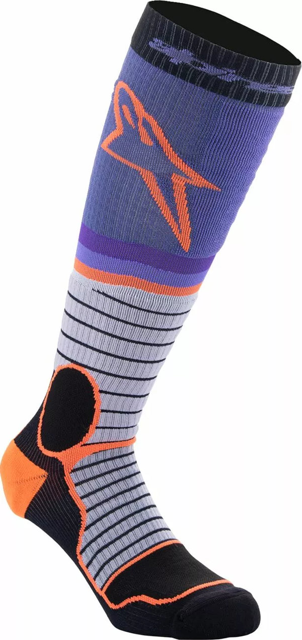 Alpinestars (MX) Sock MX Pro Pur/BK/Gy L 4701524-1207-L