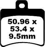 Brake pad freno EBC SFA Org Scooter SFA298