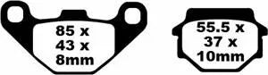 Brake Pad EBC HH Sint Scooter SFA067HH