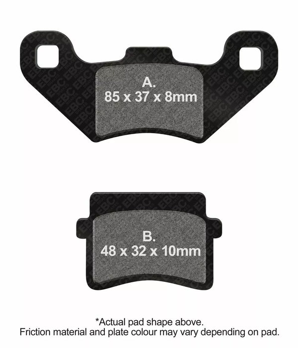 EBC BRAKE PAD CARBON SCOOTER SFAC416