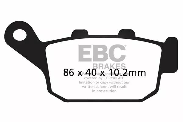 EBC BRAKE PAD SFA ORG SCOOTER SFA140
