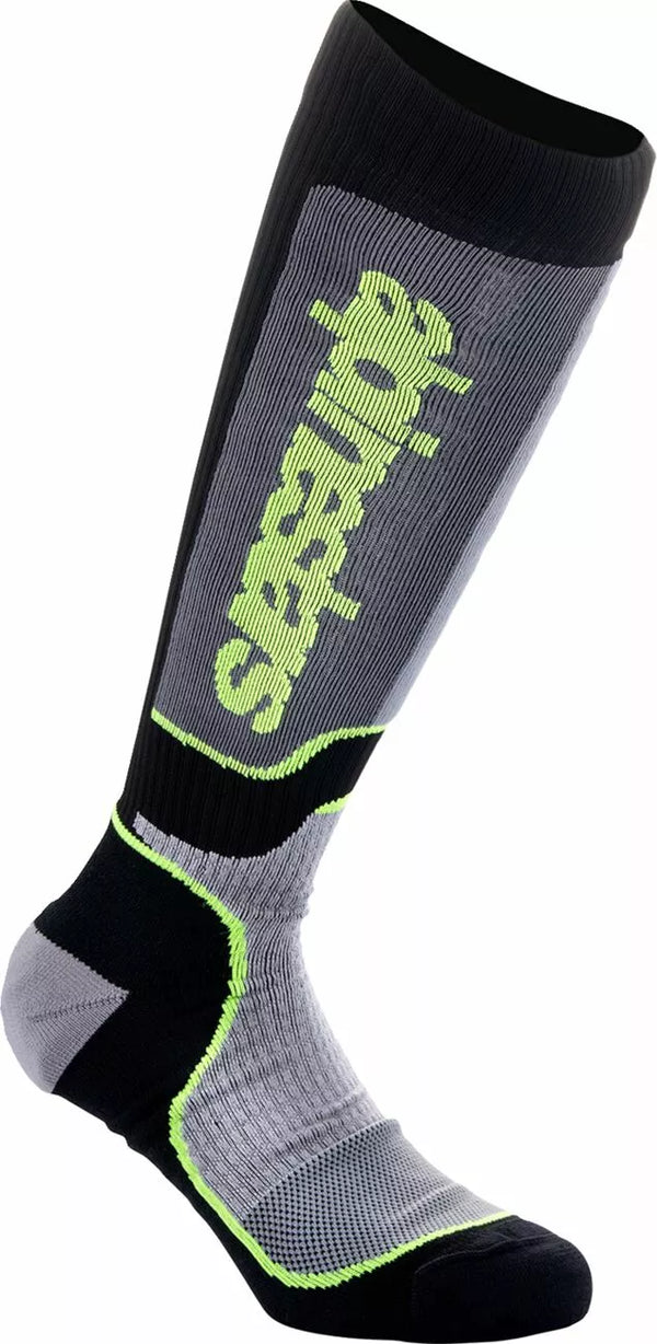 Alpinestars (MX) Sock surface MX+ BLK/GY/YLW 4742324-175-M/L