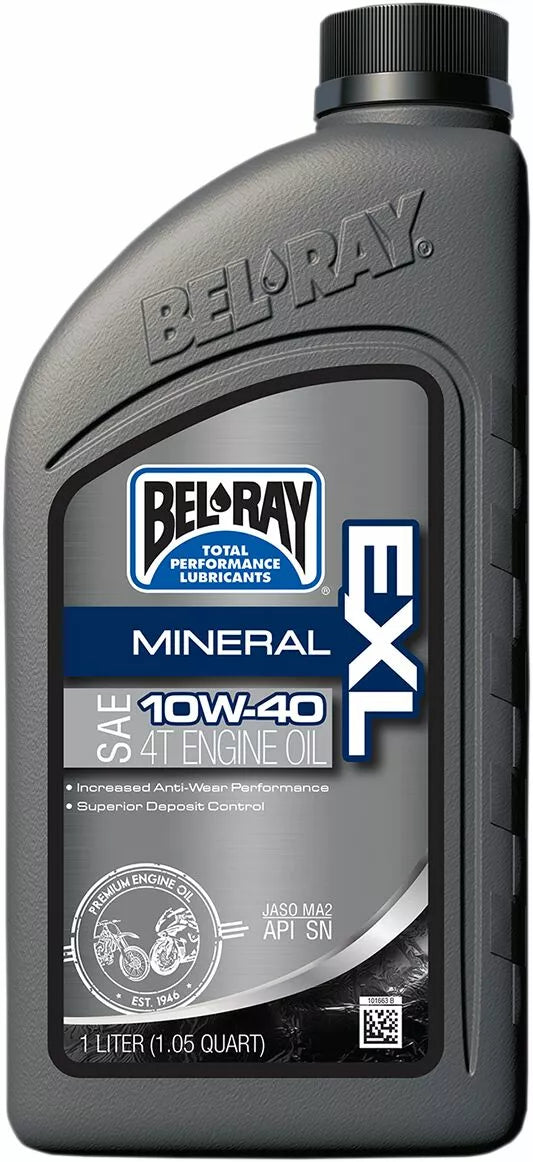 BEL-RAY OIL EXL MINERAL 4T 10W-40 1L 99090-B1LW