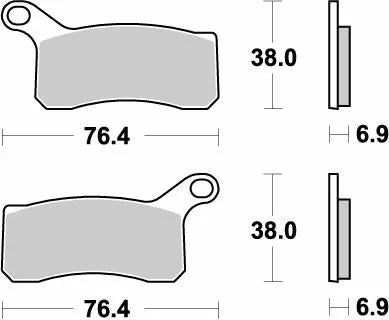 MOTO-MASTER BRAKE PAD NITRO 096521