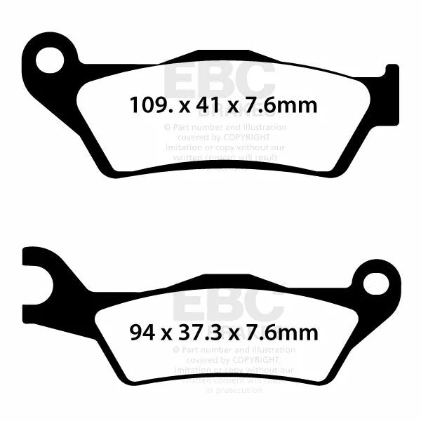 Brake pad freno EBC SFA Org Scooter SFA732