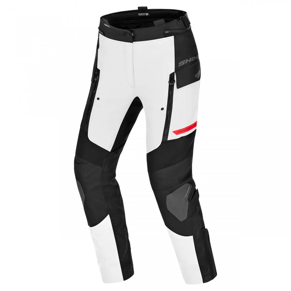 Shima ladies textile mc-pants dune gray /red /blue