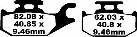 Brake pad freno EBC SFA Org Scooter SFA307