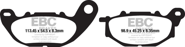 Brake Pad Pak Pad FA sembra organico FA663