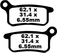 EBC Brake Pak Pad Carbon TT Dirt FA357TT