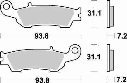 Brake Pad del moto-master Nitro 094921
