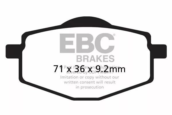 Brake pad EBC HH Sint Scooter SFA101HH