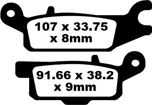 EBC Brake Pak Pad Carbon TT Dirt FA445TT
