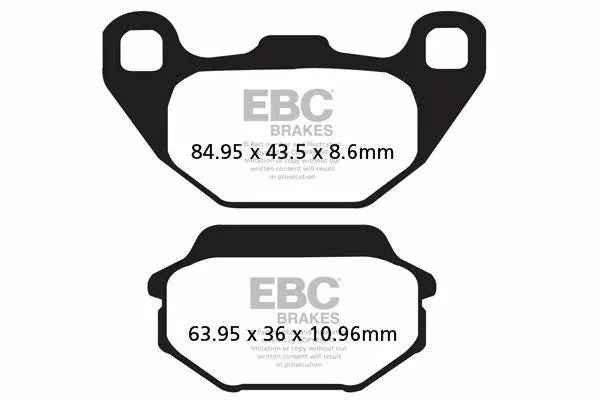 Brake pad EBC HH Sint Scooter SFA305HH