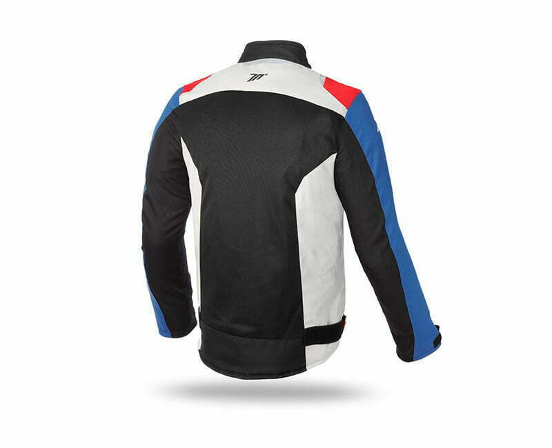 Settanta Textile MC Jacket SD JR48 Black /Red /Blue