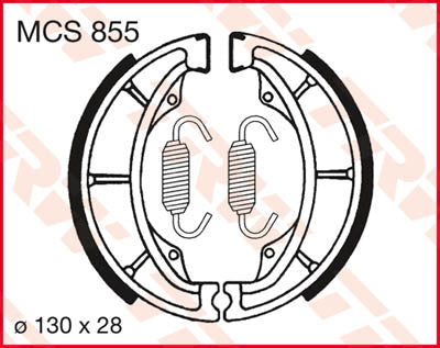 Scarpe freno trw trw MCS855 MCS855
