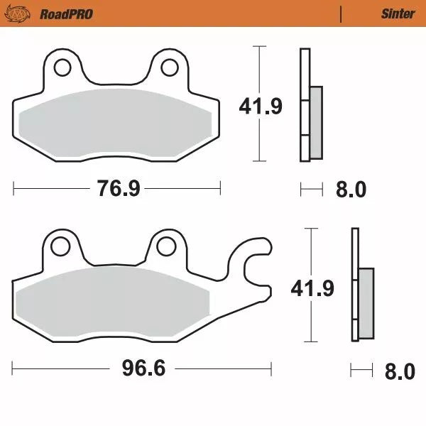 Moto-master Brake Pad Pad Sinter Front 402901