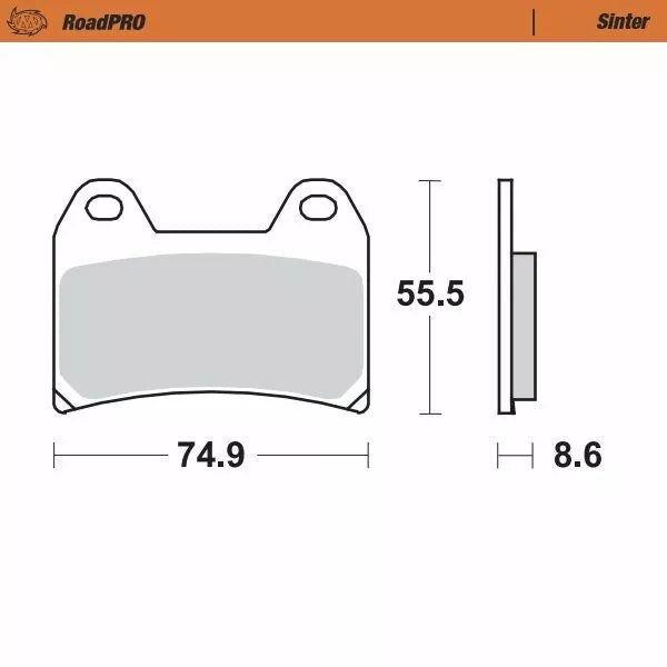 Moto-master Brake Pad Pad Sinter Front 404301