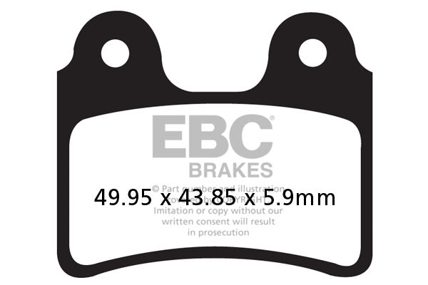 EBC Brake Pak Pad Carbon TT Dirt FA303TT