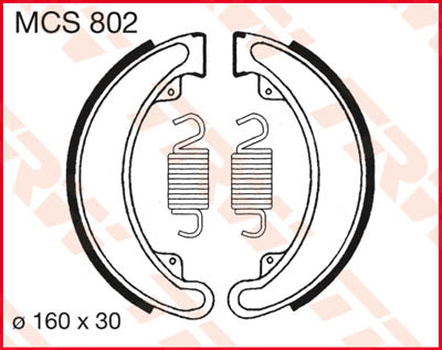 Scarpe freno Trw TRW MCS802 MCS802