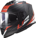 Helmet ls2 ff800 storm ii nerve matt black/red