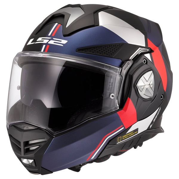 LS2 Openble MC Helmet Advant X Ultra Blue /Red