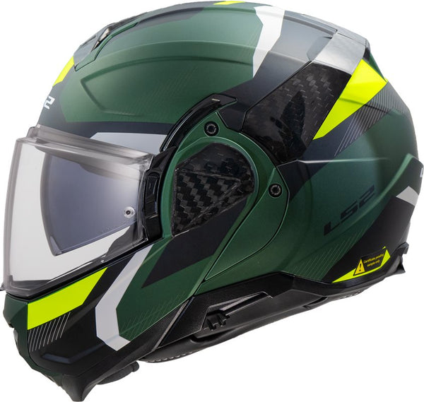 LS2 Openble MC Helmet Advant II Triple Green