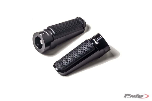 Rear sets racing+Rubber Right/Left C/Black
