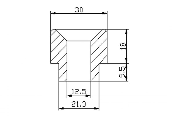 Specchio posteriore dell'adattatore Hi-Tech IV BMW F800R 09-15