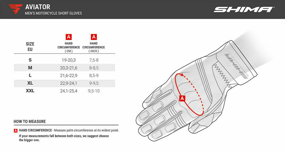 Shima Mc Gloves Aviator Black