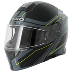 ROCC 831 Openble MC Helmet Black /FLU