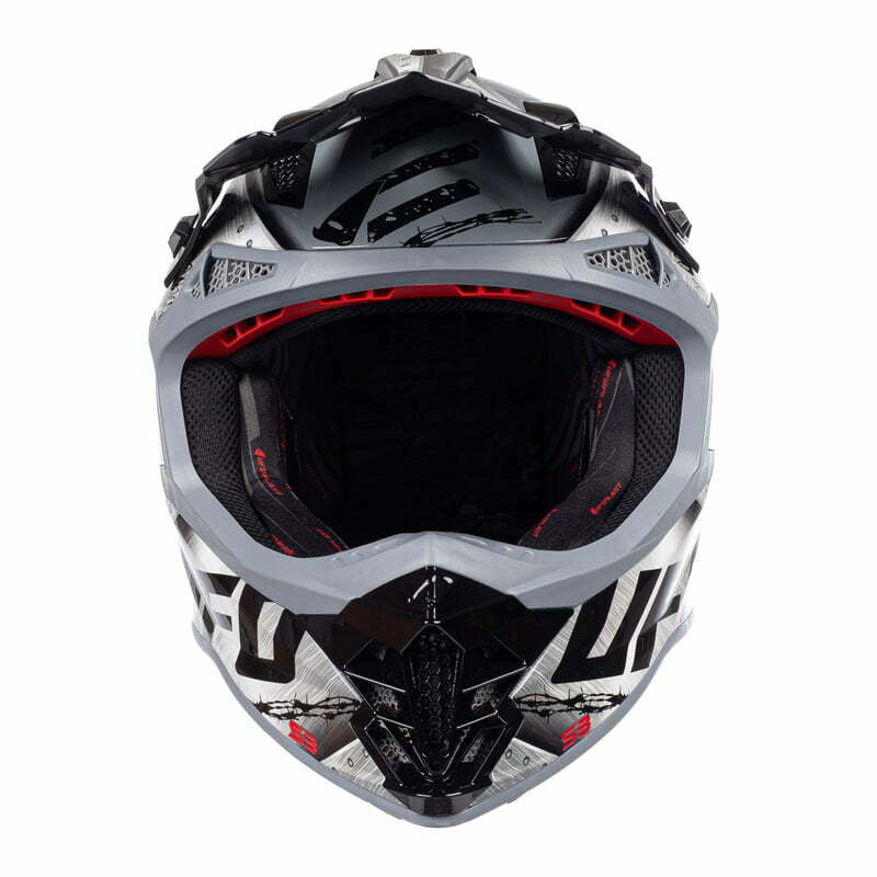 UFO Cross MC Helmet Intrepid Rebel Metal