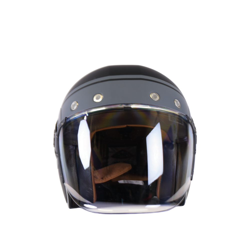 SMK JET MC helmet retro seven black